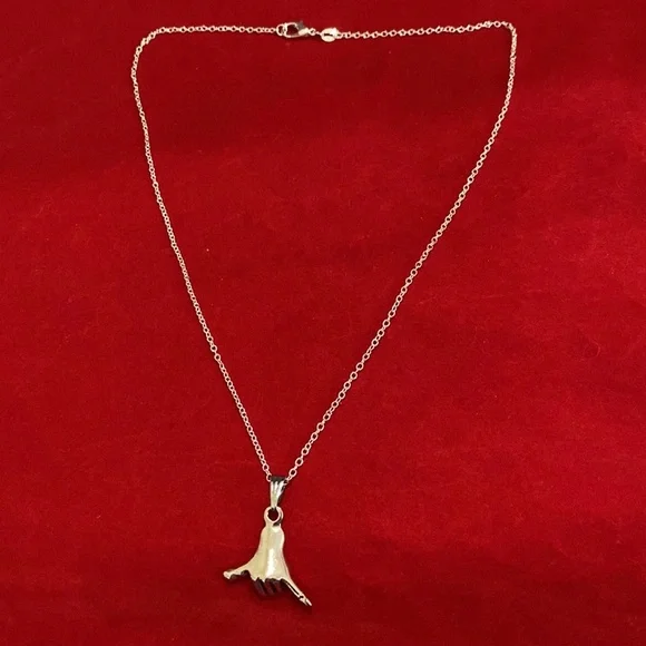 Surfing Shaka Sign Necklace Hang Loose May Be Personalized - Picture 4 of 8